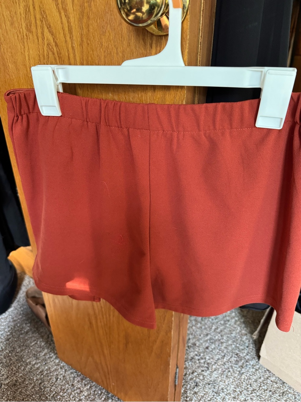 Rust Red Mini Skort - Picture 3 of 3